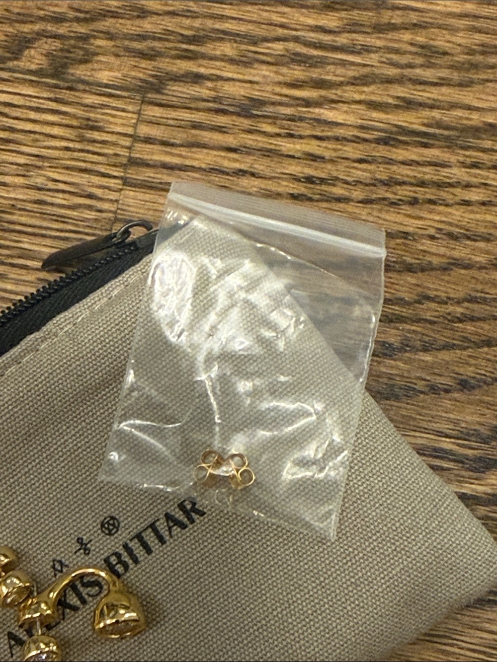 Asterales Gold Molten Front Back Earring - Alexis Bittar - new - Picture 9 of 9
